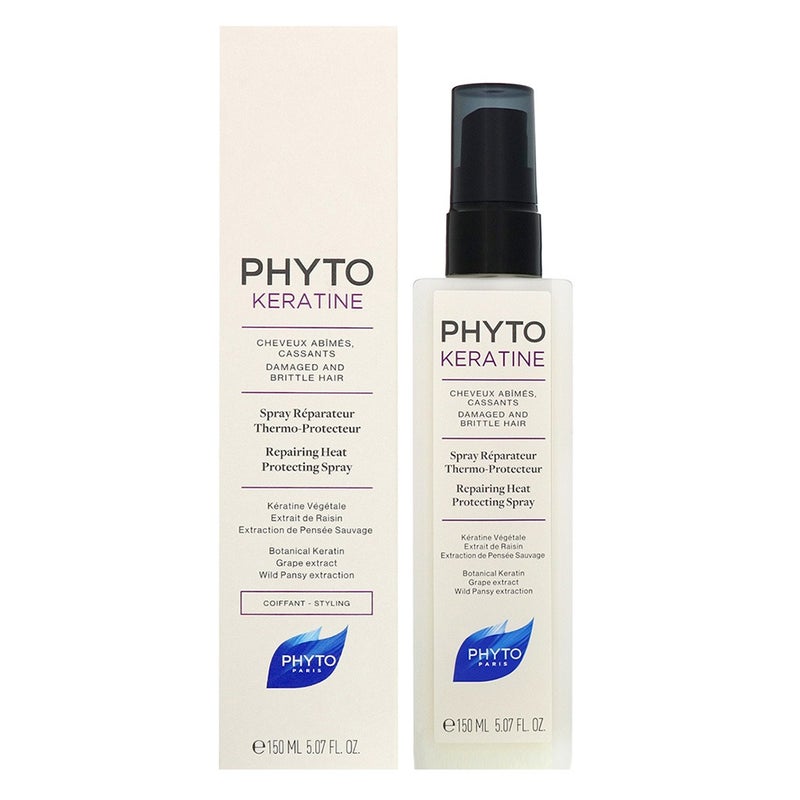 Phyto Phytokeratine Repairing Heat Protecting Leave-In Hair Spray For Damaged And Brittle Hair 150ml