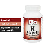 Bio Nutrition Krill 500mg 45 Softgels