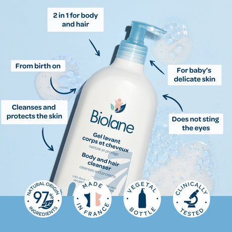 Biolane 2 In 1 Body & Hair Cleanser 750ml