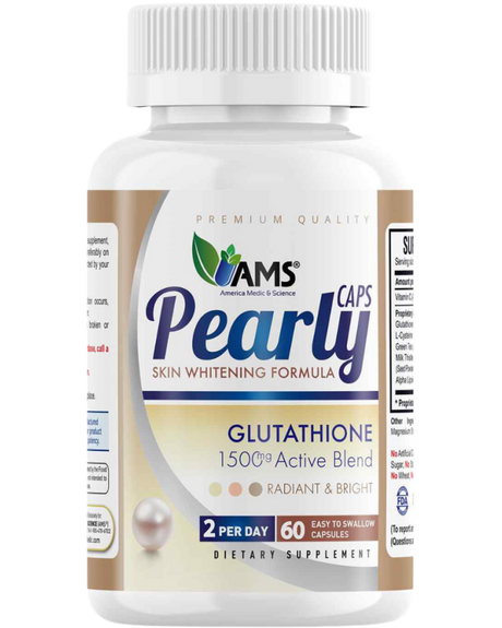 AMS Pearly Skin Glutathione Supplement 60 Capsules