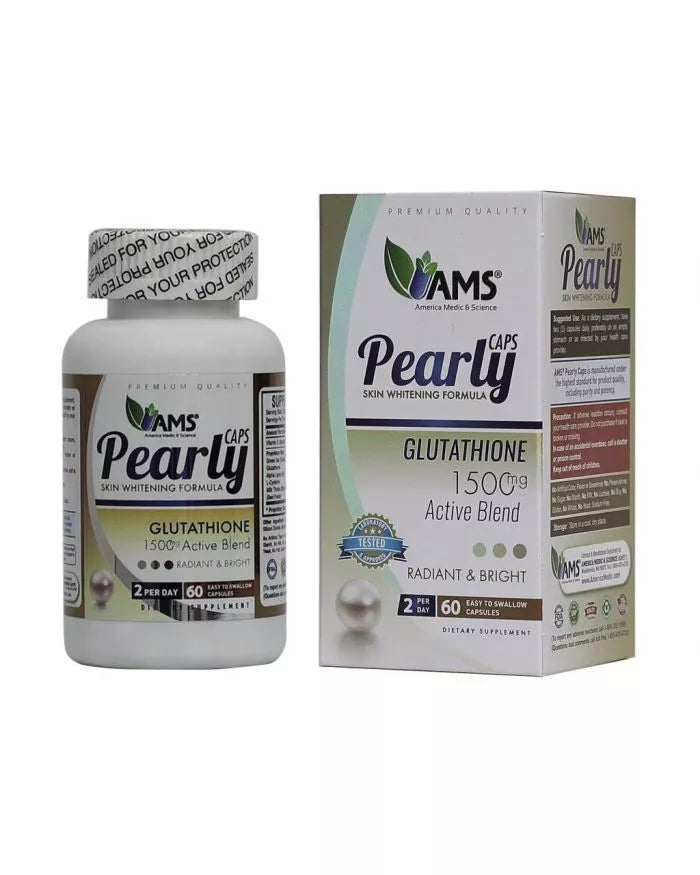 AMS Pearly Skin Whitening Glutathione Supplement 60 Capsules