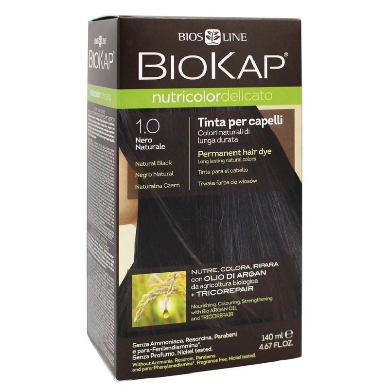 Biokap Nutricolor Delicato 1.0 Natural Black 140 mL