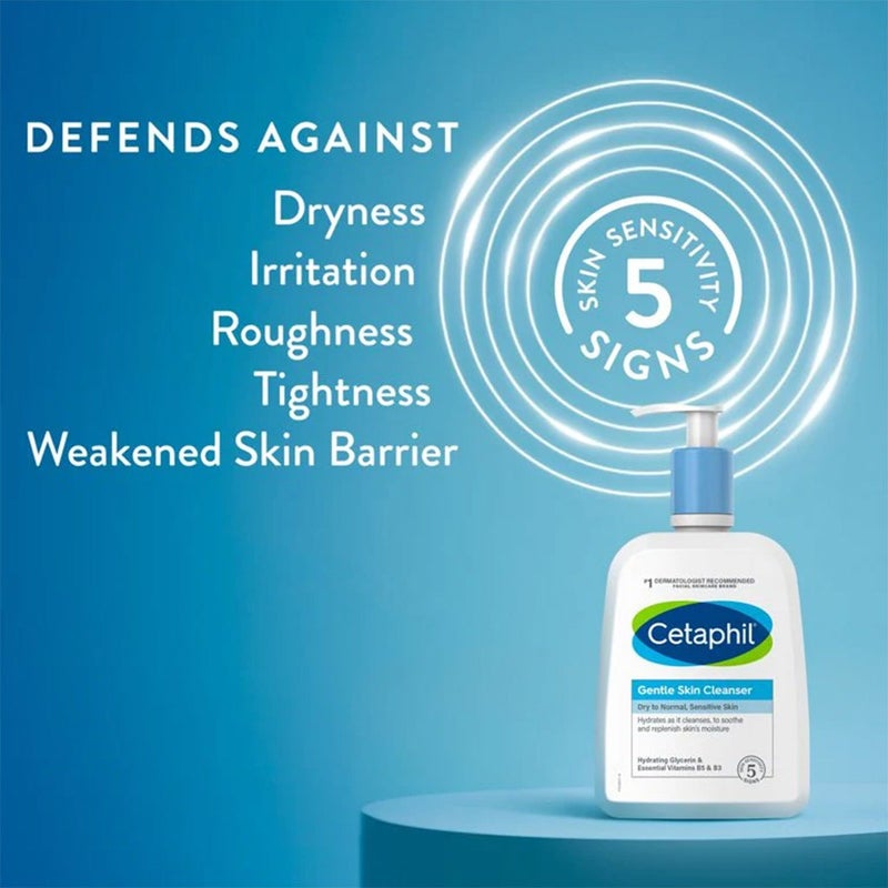 Cetaphil Gentle Skin Cleanser For Normal to Dry, Sensitive Skin 236ml