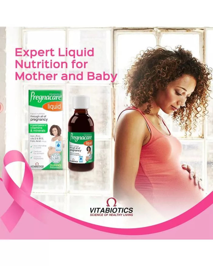 Vitabiotics Pregnacare Liquid Pregnancy Supplement With Folic Acid & Iron 200ml