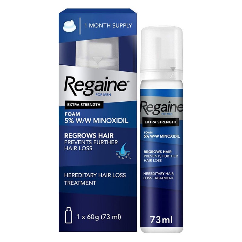 Regaine For Men 5% Extra Strength Topical Hair Regrowth Foam 73ml