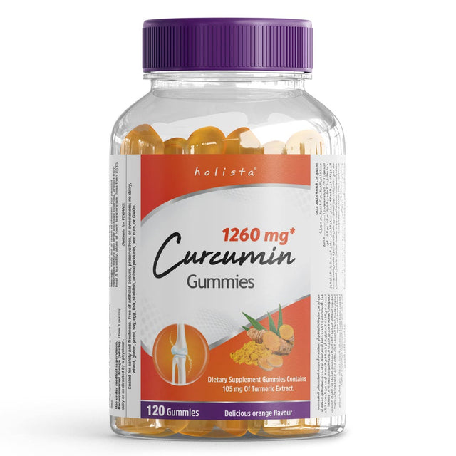 Holista Curcumin - 1260 Mg - 120 Gummies Holista