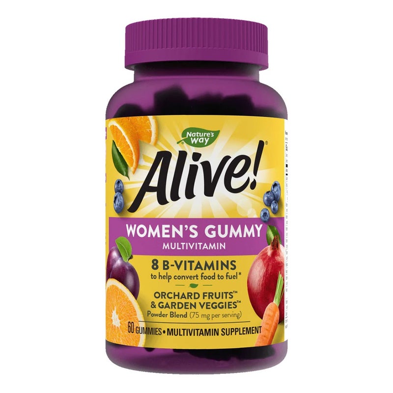 Alive Women's Multivitamin Gummies With Orchard Fruits & Garden Veggies, Pack of 60's