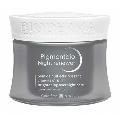 Bioderma Pigmentbio Night Renewer Brightening Overnight Skin Cream For Hyperpigmented Skin 50 mL Bioderma