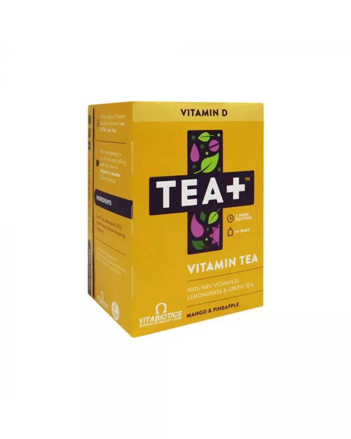 Vitabiotics Tea+ Vitamin D Vitamin Tea, Pack of 14's