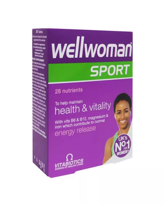 Vitabiotics Wellwoman Sport Tablets For Women's Health & Vitality, Pack of 30's