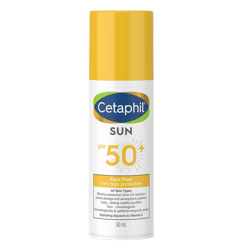 سيتافيل صن SPF50+ سائل الوجه غير الملون 50 مل 