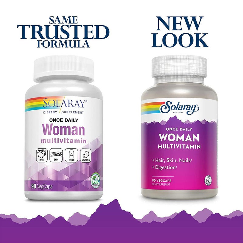 Solaray Once Daily Woman Multivitamin VegCaps 90's