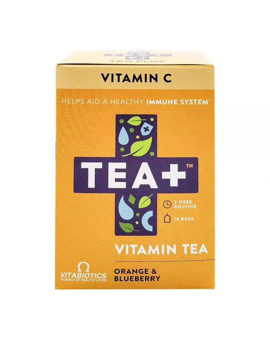 شاي فيتابيوتيكس + شاي فيتامين C لدعم المناعة، عبوة من 14 قطعة