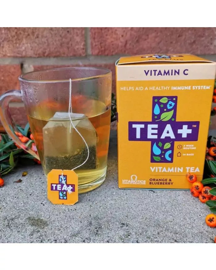 Vitabiotics Tea+ Vitamin C Vitamin Tea For Immune Support, Pack of 14's