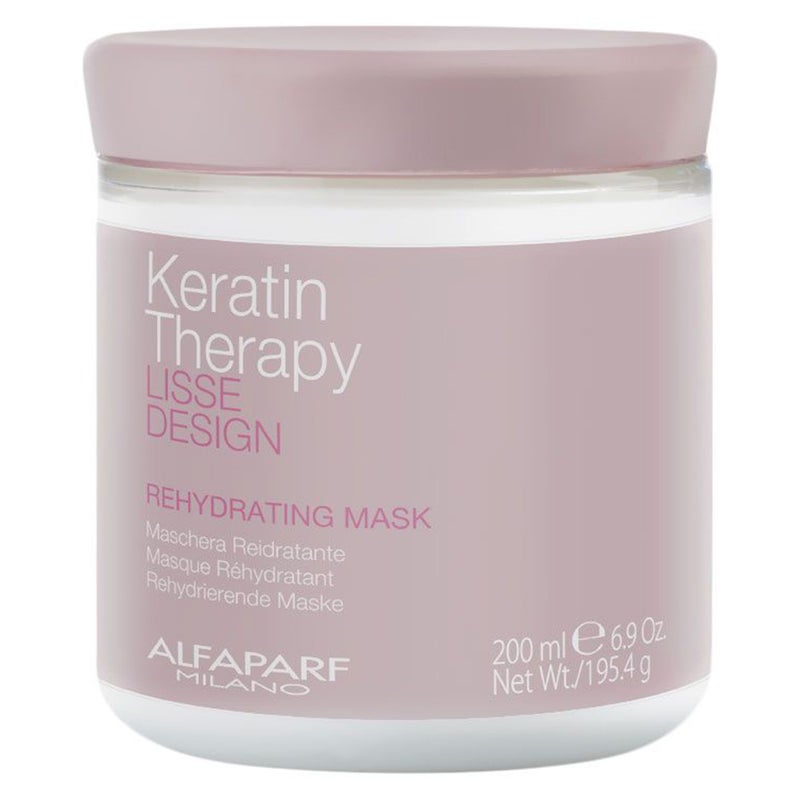 Alfaparf Keratin Therapy Lisse Design Hair Smoothing Rehydrating Hair Mask 200ml