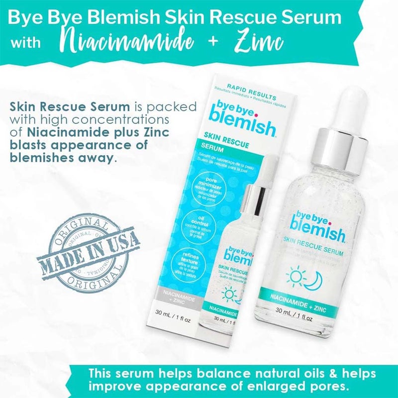 Bye Bye Blemish Niacinamide & Zinc Skin Rescue Serum 30ml