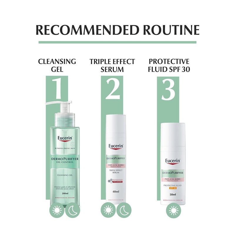 Eucerin Dermo Purifyer Post Blemish Anti-Mark SPF 30 Protective Fluid For Acne Prone Skin 50ml Eucerin