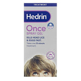 Hedrin Once Spray Gel For Head Lice Treatment 100 mL