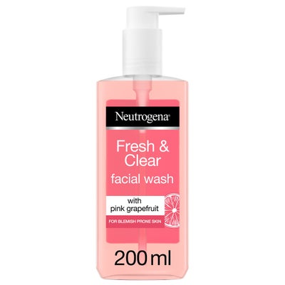 Neutrogena Fresh And Clear Facial Wash With Pink Grapefruit 200ml