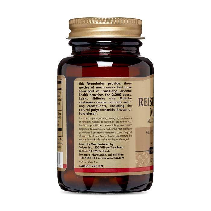 Solgar Reishi Shiitake Maitake Mushroom Extract 50's