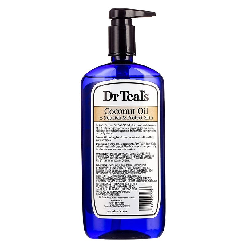 Dr Teal's Pure Epsom Salt Body Wash Coconut Oil 710 mL