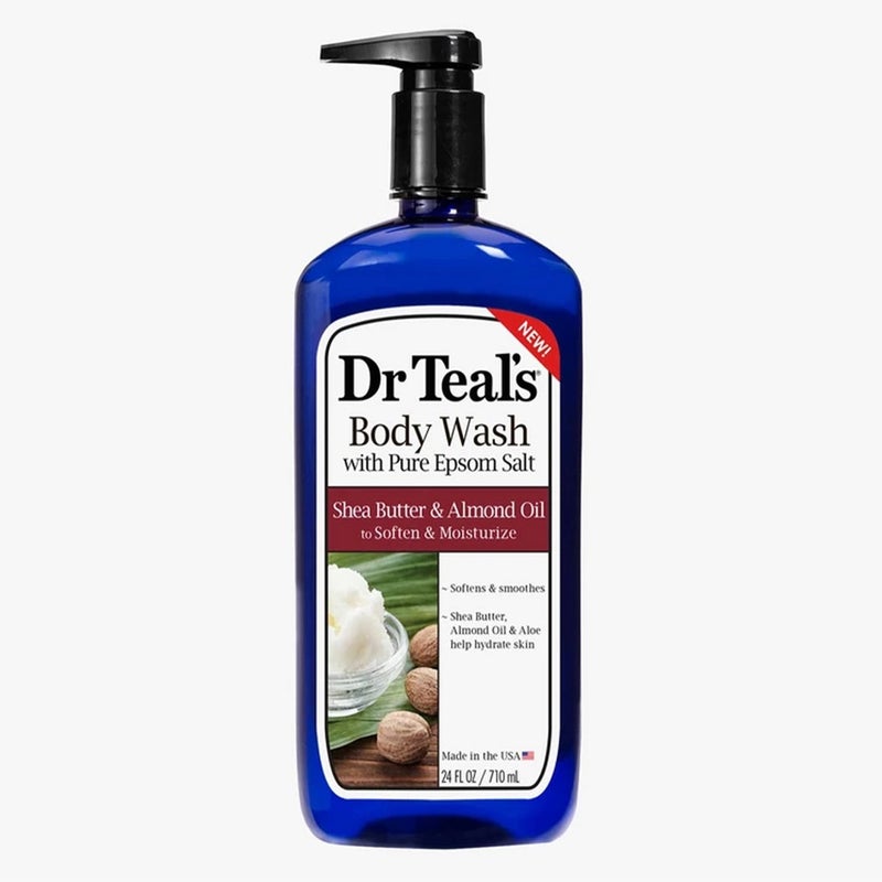 Dr Teal's Pure Epsom Salt Body Wash Shea Butter & Almond Oil 710 mL