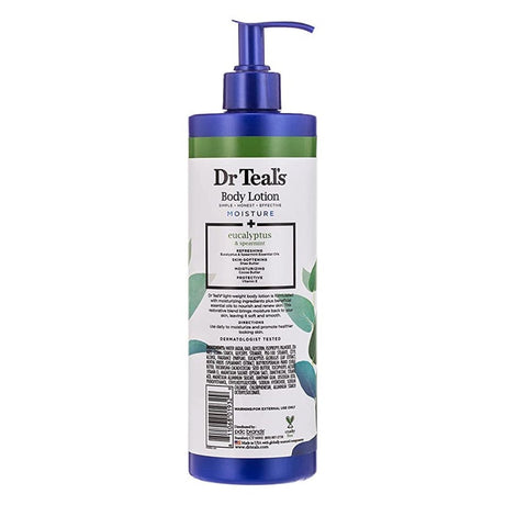 Dr Teal's Moisture + Rejuvenating Eucalyptus And Spearmint Essential Oils Body Lotion 532 mL