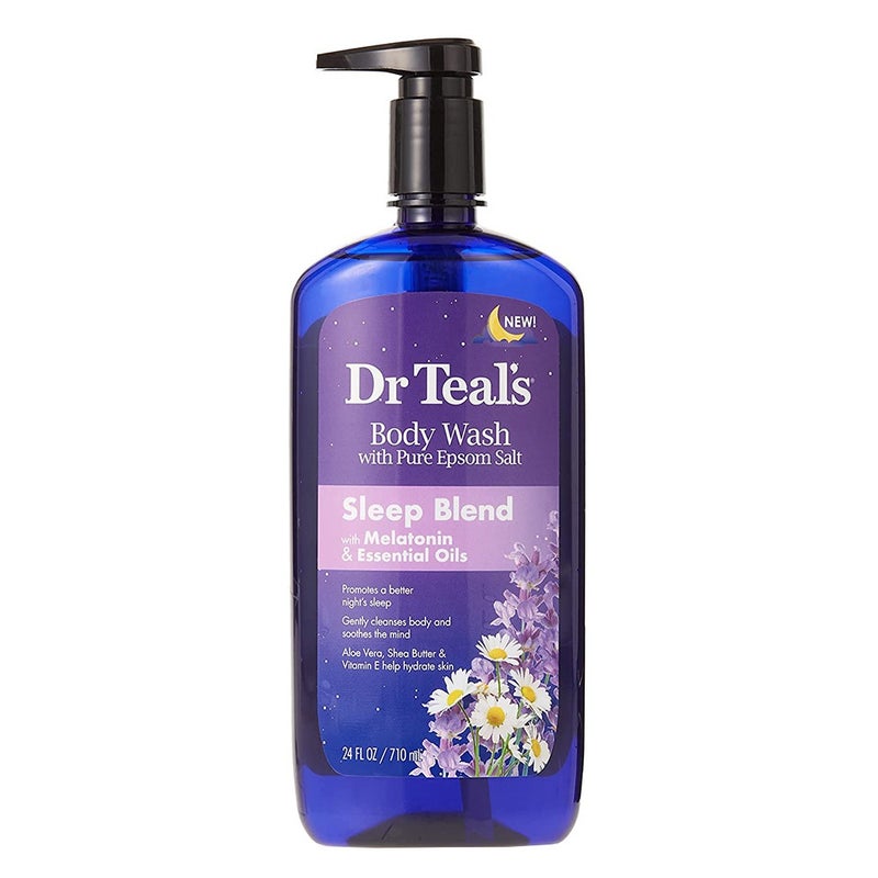 Dr Teal's Pure Epsom Salt Body Wash Sleep Blend With Melatonin 710 mL