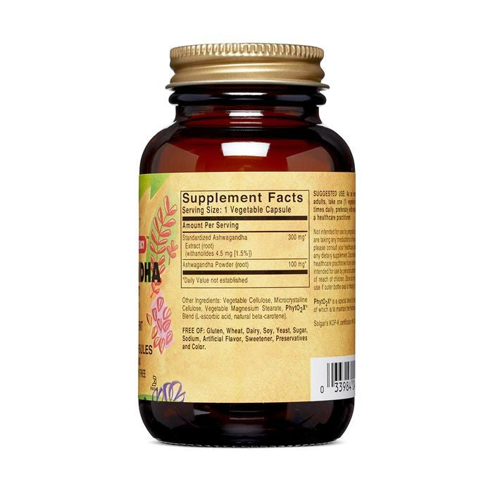 Solgar Ashwagandha Root Extract Vegicaps 60's