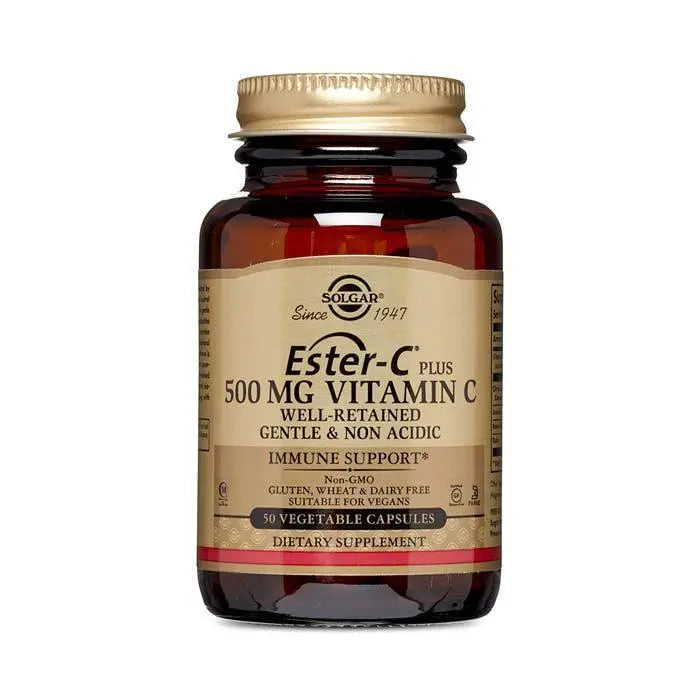 Solgar Ester C Plus 500mg Vitamin C Vegetable capsules 50's Solgar
