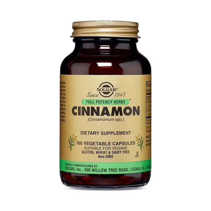 Solgar Full Potency Cinnamon Vegetable Capsule 100's