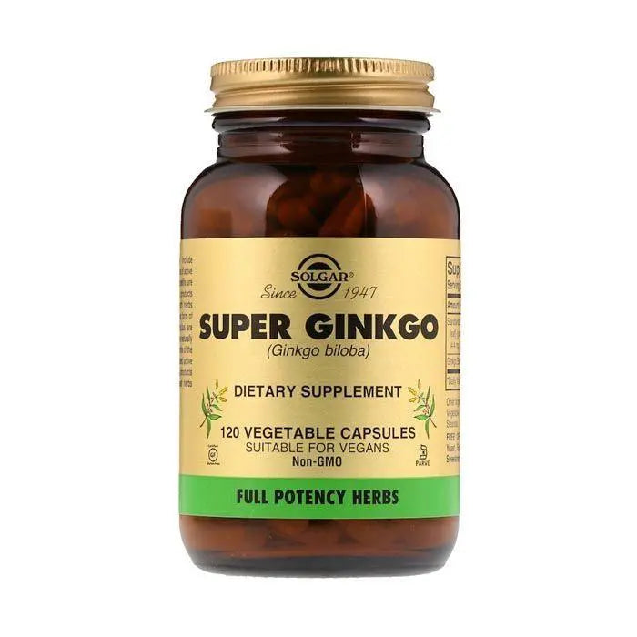 Solgar Full Potency Super Ginkgo Vegetable Capsules 120's Solgar