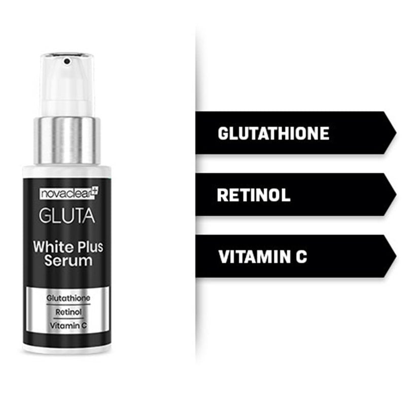 Novaclear Gluta White Plus Facial Night Serum For pigmentation and dark spots 30ml