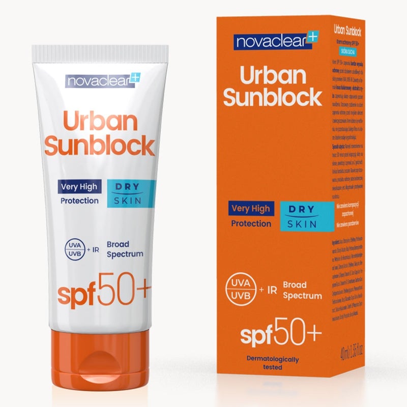 Novaclear Urban Sunblock SPF 50+ Cream For Dry Skin 40ml