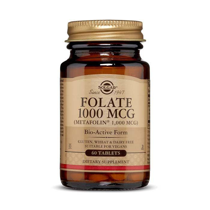 Solgar Folate 1000mcg As Metafolin 60's