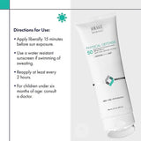 Obagi Medical Physical Defense SPF50 PA++++ Broad Spectrum Mineral Sunscreen Cream Tinted 96.3g Obagi