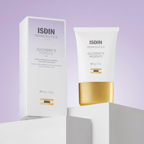 Isdin Isdinceutics Renew Glicoisdin 15 Moderate Facial Night Gel with Peeling Glycolic acid 50g