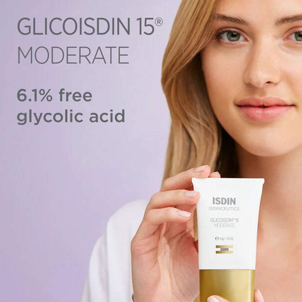 Isdin Isdinceutics Renew Glicoisdin 15 جل ليلي معتدل للوجه مع حمض الجليكوليك المقشر 50 جم