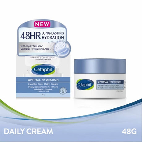 Cetaphil Optimal Hydration Healthy Glow Daily Moisturizing Cream For Dry or Dehydrated Skin 48g