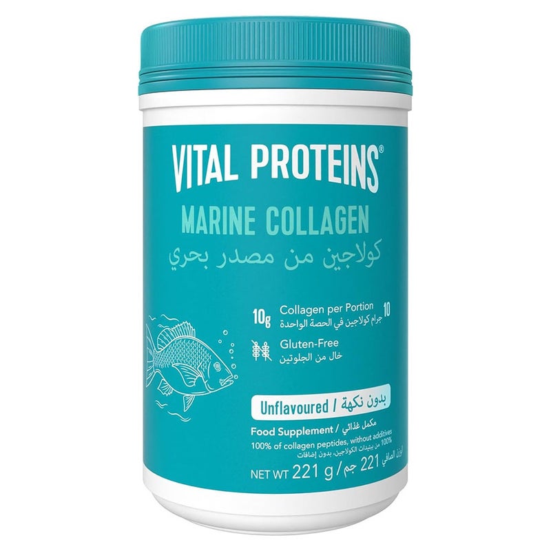 Vital Proteins Marine Collagen Unflavoured Powder For For Hair, Skin & Nails 221g