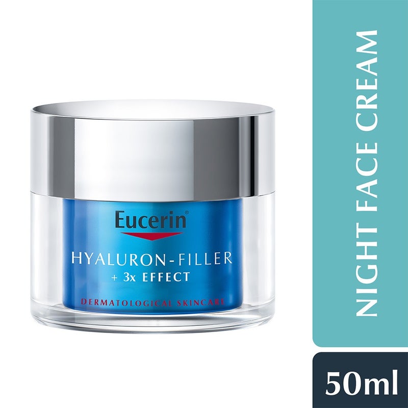 Eucerin Hyaluron-Filler 3x Effect Anti-Aging Moisture Booster Night For Fine Lines 50ml