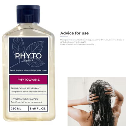 Phyto Phytocyane Invigorating Shampoo For Women - 250ml