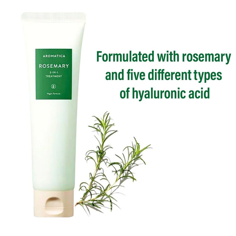 Aromatica Rosemary 3-In-1 Hair Treatment Cream For Damaged & Frizzy Hair 160ml