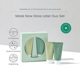 Axis-Y Mask Now Glow Later Wash Off Mask Duo Set - Gel Mask + Wash Off Pack 2*30ml Axis-Y