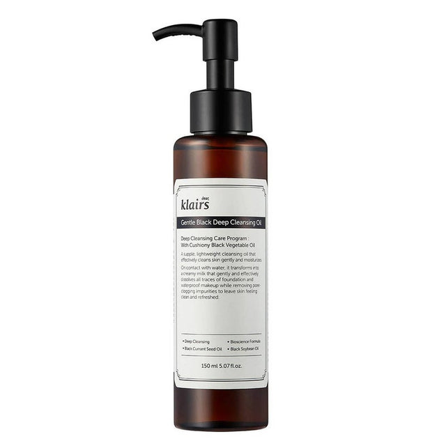 Dear Klairs Gentle Black Deep Facial Cleansing Oil 150ml Dear Klairs