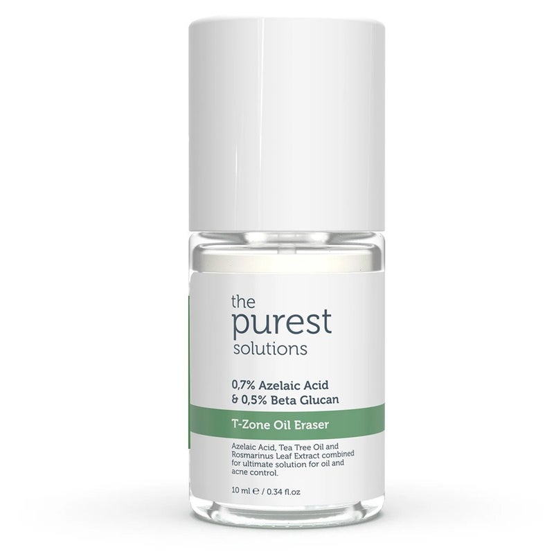 The Purest Solutions 0.7% Azelaic Acid & 0.5% Beta Glucan T-Zone Oil Eraser 10ml