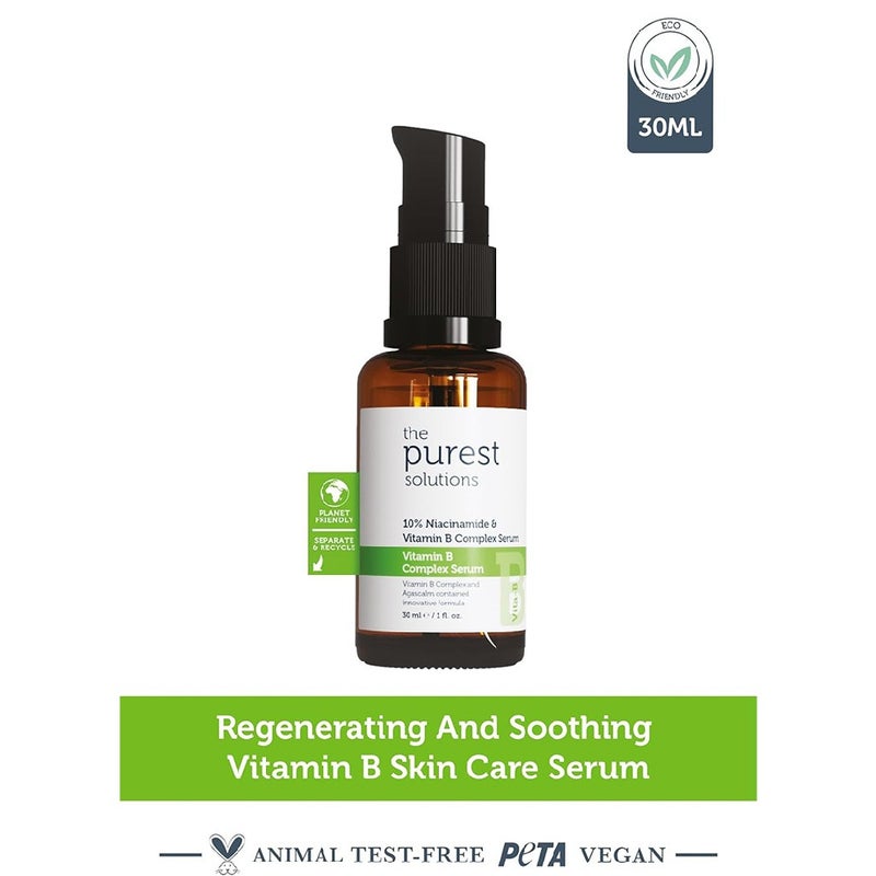 The Purest Solutions 10% Niacinamide + Vitamin B Complex Facial Serum 30ml