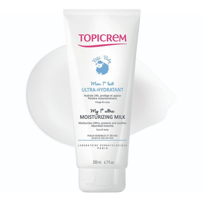 Topicrem Baby My 1st Ultra Moisturizing Milk For Sensitive & Dry Skin 200ml