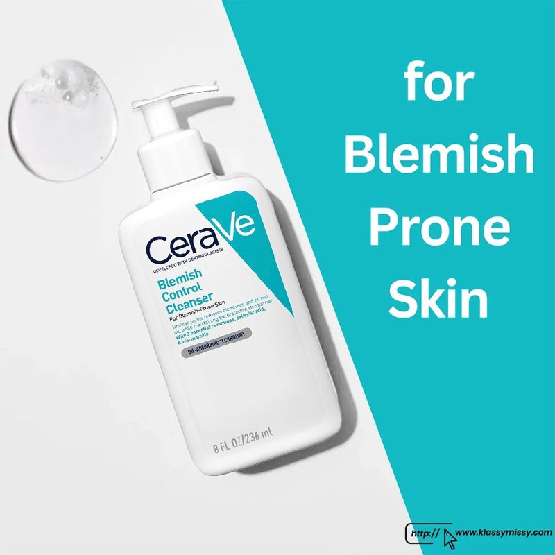 CeraVe Blemish Control Facial Cleanser For Blemish Prone Skin 236ml