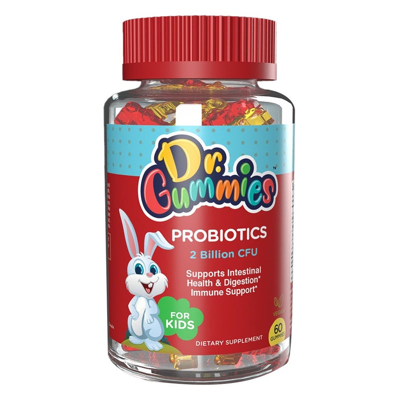 Dr. Gummies Kids Probiotic Gummies With 2 Billion CFU For Digestive Support, Pack of 60’s